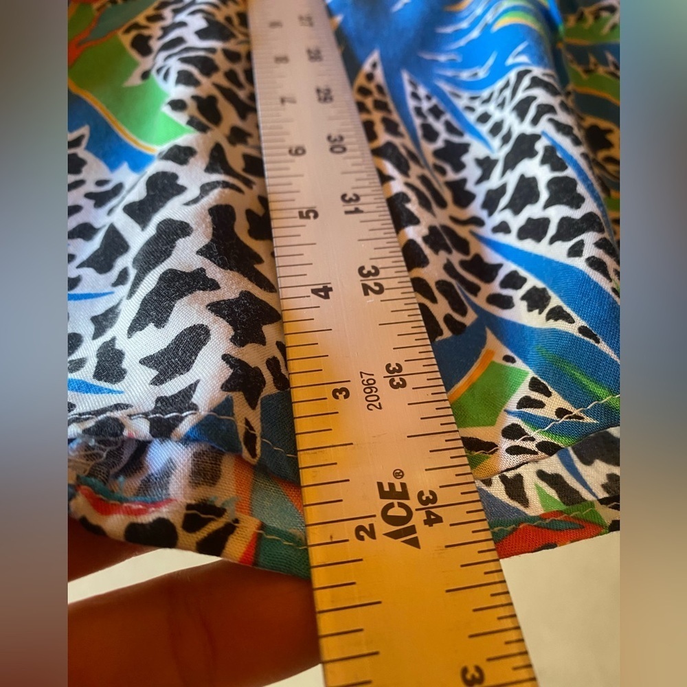 Vintage Worthington Skirt, Tropical Abstract Design, 34” Length Size 10, 80s 90s - Picture 8 of 8